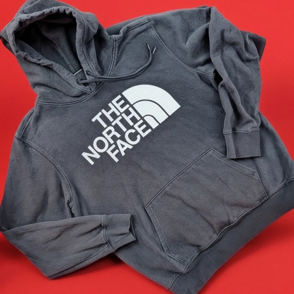 The North Face Black Fleece Pullover Hoodie‎ Men's Graphic Print Hooded M